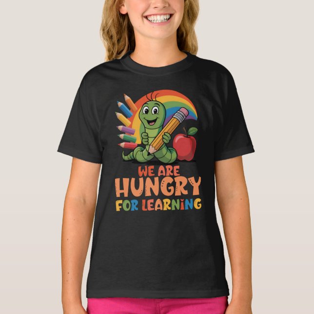 Camiseta Tenemos Hambre de Aprender (Anverso)