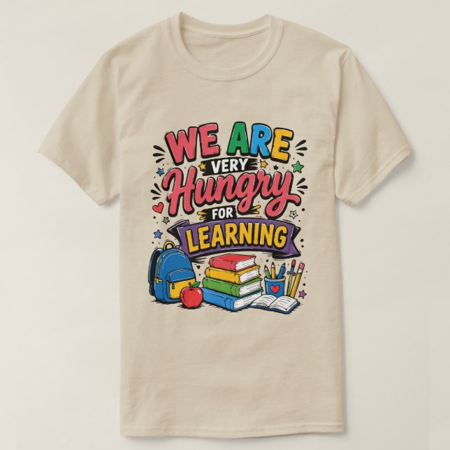 Camiseta Tenemos Hambre de Aprender (Diseño del anverso)