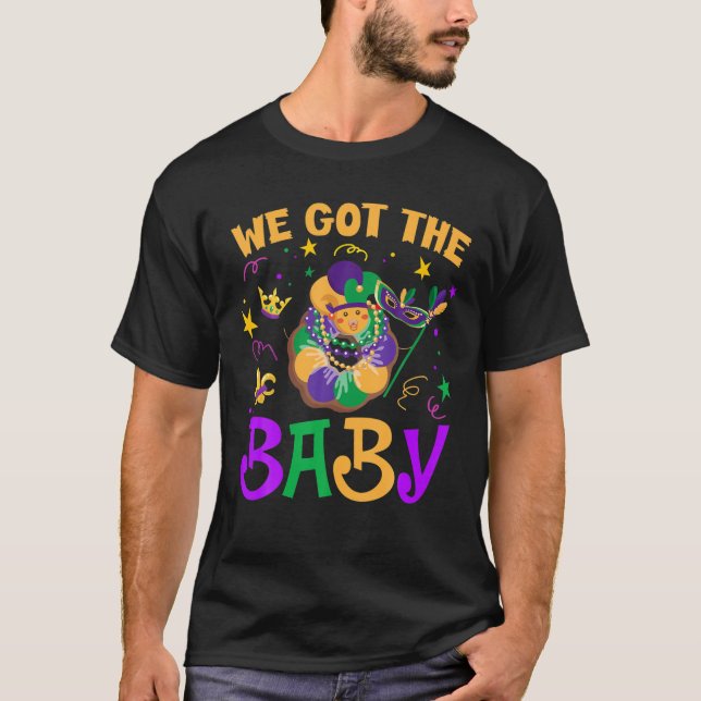 Camiseta Tenemos La Invitación De Embarazo Del Bebé Mardi G (Anverso)