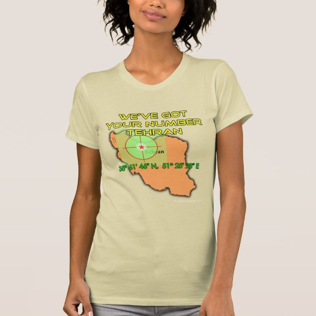 Camiseta Tenemos tu número Teherán (Anverso)