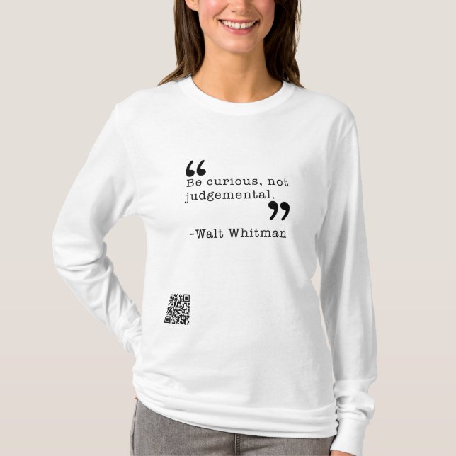 Camiseta Tener curiosidad (Anverso)