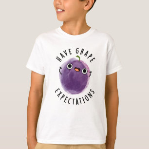 Camiseta Tener Expectativas De Uva Pun De Fruta Positivo