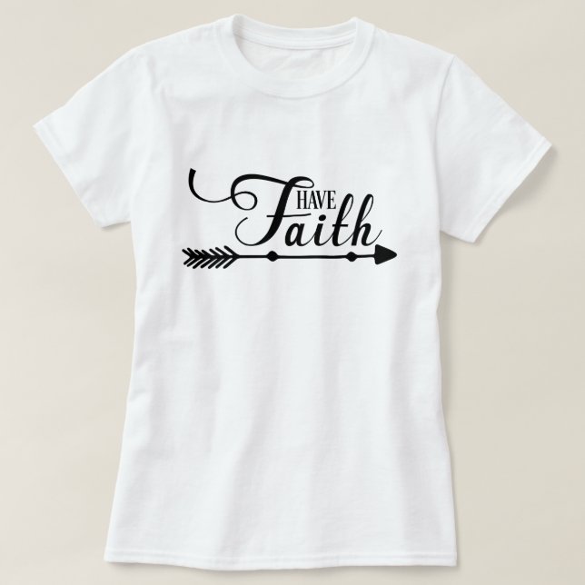 Camiseta Tener fe (Diseño del anverso)