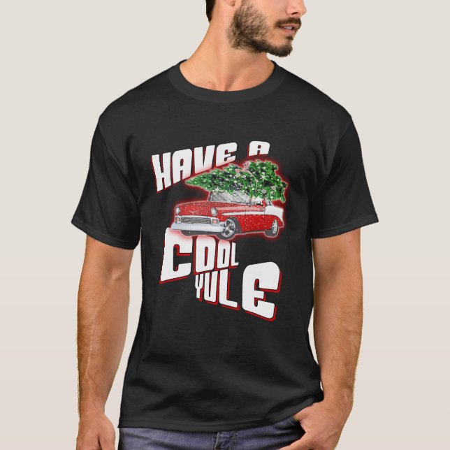 Camiseta Tener Navidades de autos clásicos de Guay Yule 50 (Anverso)