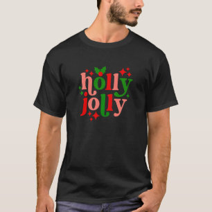 Camiseta Tener Navidades De Colorido Alegre Mistletoe Xm