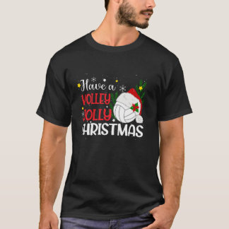 Camiseta Tener Navidades de voleibol Santa Hat