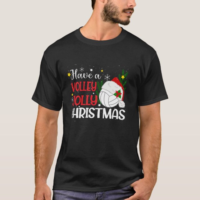 Camiseta Tener Navidades de voleibol Santa Hat (Anverso)