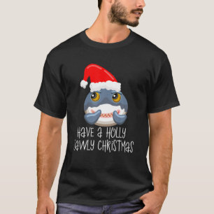 Camiseta Tener Navidades Holly Jawly Shark Santa Hat Boys