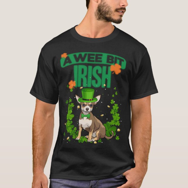 Camiseta Tener suerte por el Día de San Patricio, pequeño C (Anverso)