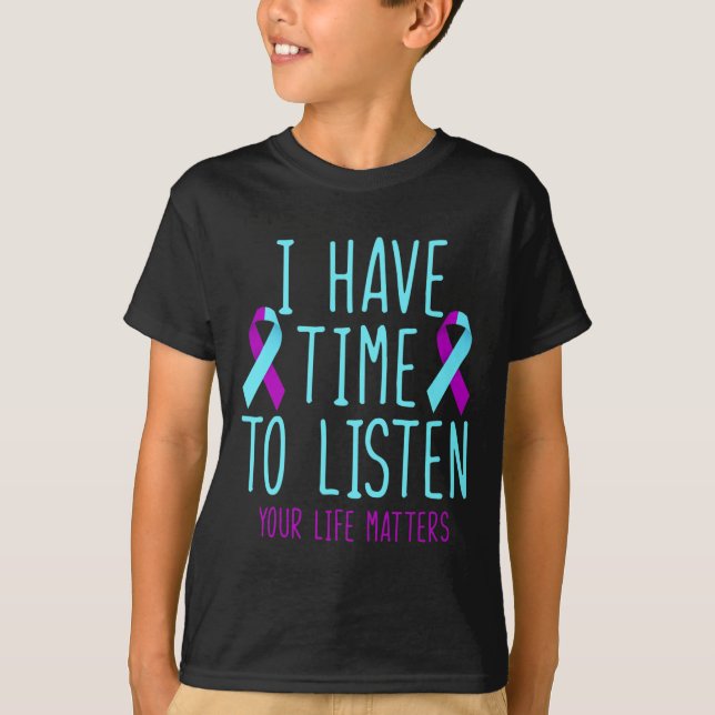 Camiseta Tener Tiempo Para Escuchar La Conciencia Sobre La  (Anverso)