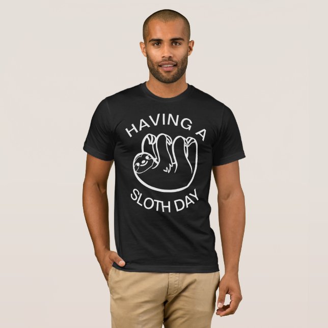 Camiseta Tener un día perezoso (Anverso completo)