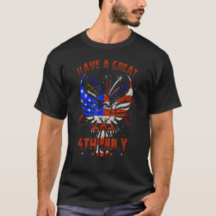 Camiseta Tener Un Gran Índice De Bandera Estadounidense Del