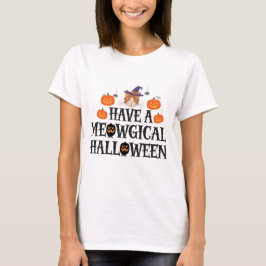 Camiseta Tener una halloween meowgical