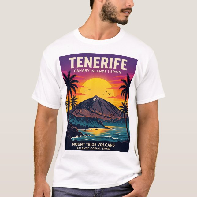 Camiseta Tenerife Islas Canarias España (Anverso)