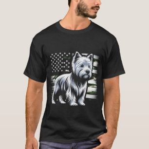 Camiseta Tenerife Occidental Terrier Blanco Bandera EE. UU.