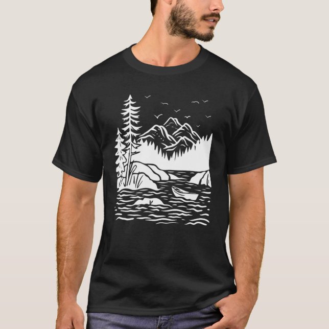 Camiseta Tenga cuidado de la naturaleza (Anverso)