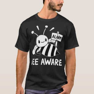 Camiseta Tenga en cuenta Bee con el signo de alarma