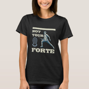 Camiseta Tenga En Cuenta Su Espada De Esgrima De Esgrima De