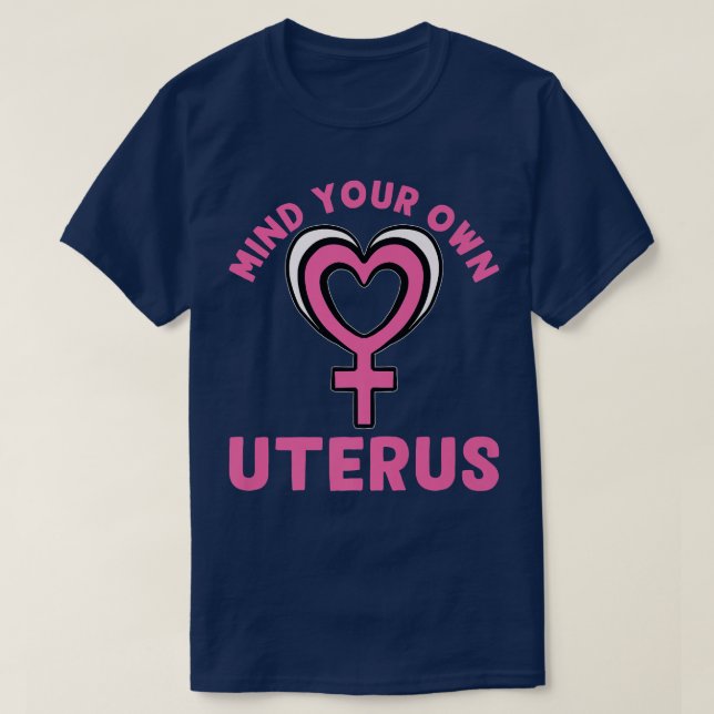 Camiseta Tenga En Cuenta Su Propio Diseño De Feminismo Uter (Diseño del anverso)