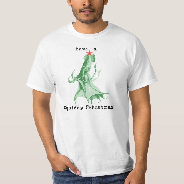 Camiseta tenga navidad squiddy (Anverso)