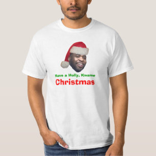 Camiseta Tenga un acebo, Kwame, navidad