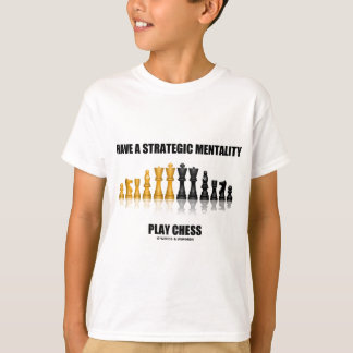Camiseta Tenga un ajedrez estratégico del juego de la