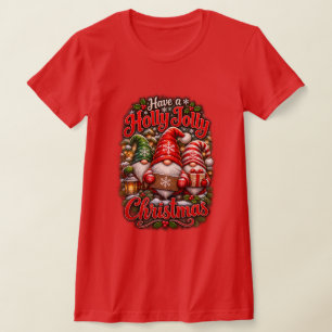 Camiseta Tenga un gnomo de Navidad alegre y feliz
