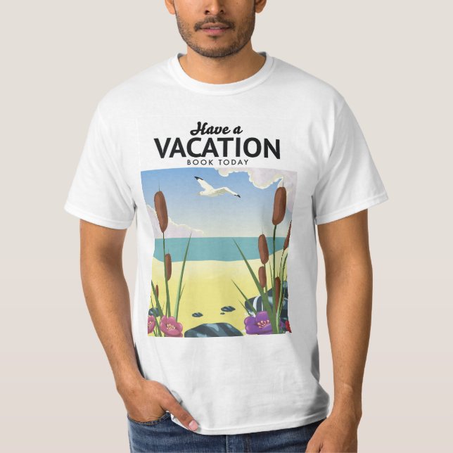 Camiseta Tenga un libro de vacaciones hoy (Anverso)