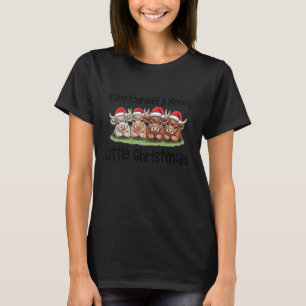 Camiseta Tenga un pequeño Navidad Mooey Highland Co