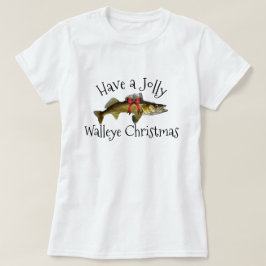 Camiseta "Tengan Navidades de Walleye alegres"