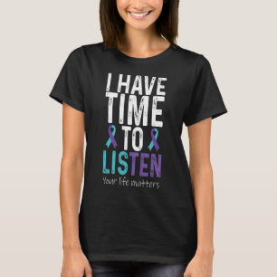 Camiseta Tengan Tiempo De Escuchar - Conciencia Sobre La Pr
