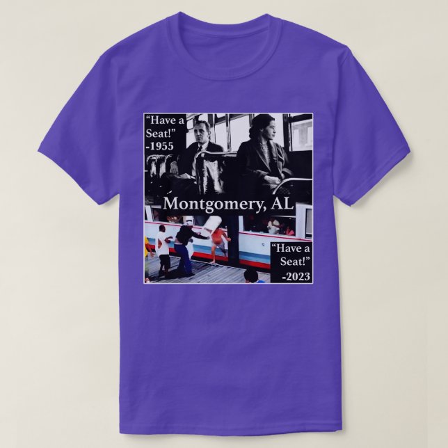 Camiseta Tengan un asiento en la riña de Alabama Montgomery (Diseño del anverso)