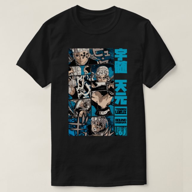 Camiseta Tengen Uzui Desing = DEMON SLAYER = Manga Panel S0 (Diseño del anverso)
