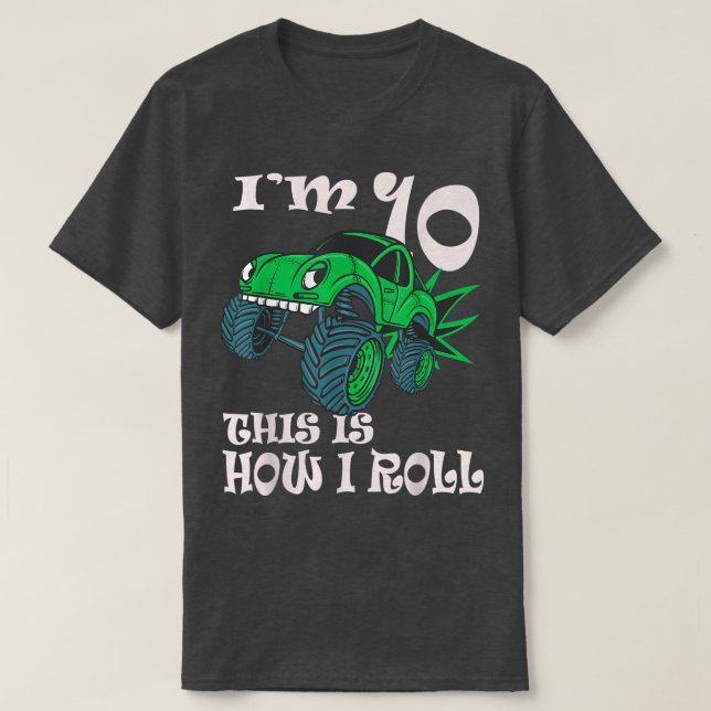 Camiseta Tengo 10 años, así es como rollo el Camión de Mons (Diseño del anverso)