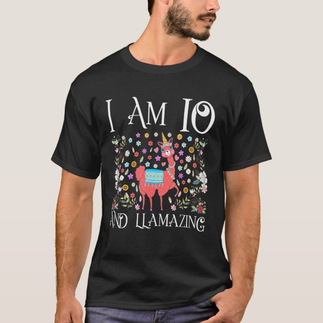 Camiseta Tengo 10 años llamada feliz 10 cumpleaños Chica O (Anverso)
