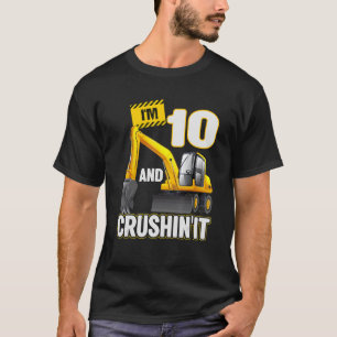 Camiseta Tengo 10 años y cavé la excavadora 10