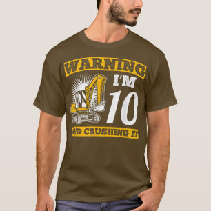 Camiseta Tengo 10 años y estoy arrasando Camión de construc