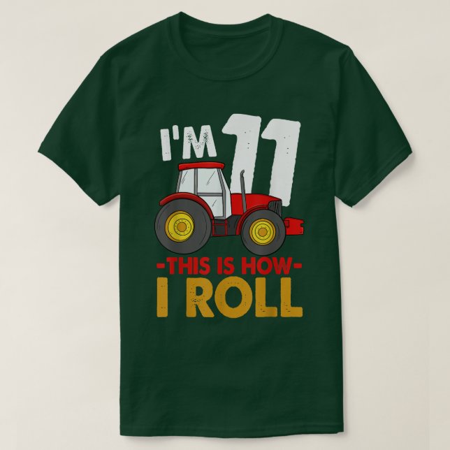 Camiseta Tengo 11 años, así es como hago el viaje en camión (Diseño del anverso)