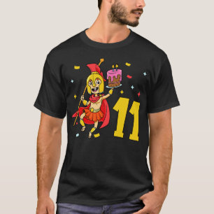 Camiseta Tengo 11 años con niños espartanos, 11 años