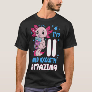 Camiseta tengo 11 años y axolotly axolotl 11 años Noveno na