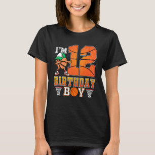 Camiseta Tengo 12 años y 12 años de edad en el baloncesto