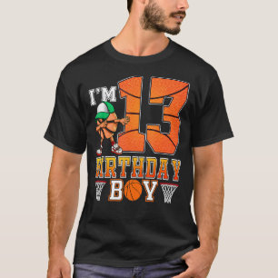 Camiseta Tengo 13 años y 13 años de edad en el baloncesto