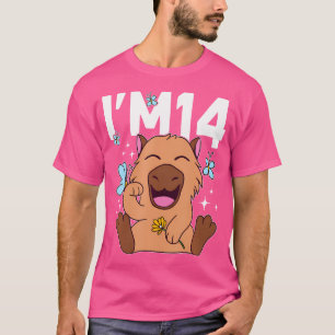 Camiseta Tengo 14 Bday Capybara 14º Capibara