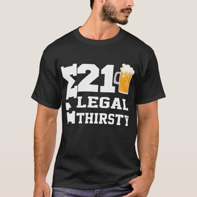 Camiseta Tengo 21 años y es gracioso. (Anverso)