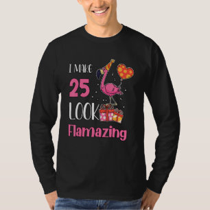 Camiseta Tengo 25 Años Flamante Flamingo 25