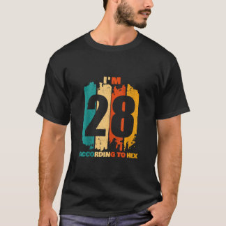 Camiseta Tengo 28 años, según el profesor de matemáticas de