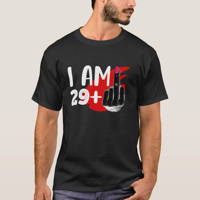Camiseta Tengo 29 Más 1 Dedo Medio Por 30 Años (Anverso)