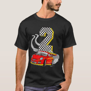 Camiseta Tengo 2 años de edad Carreras Coche niño de la tri