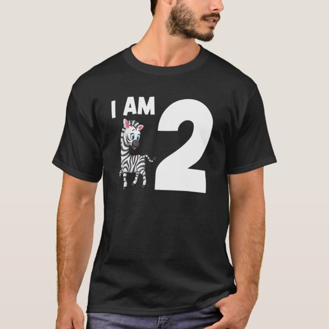Camiseta Tengo 2 Zebra 2 Años (Anverso)