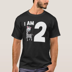 Camiseta Tengo 2 Zebra 2 Años